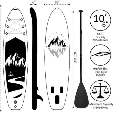 Customized Logo Standup Paddle Board Inflatable Surfboard Water Play SUP