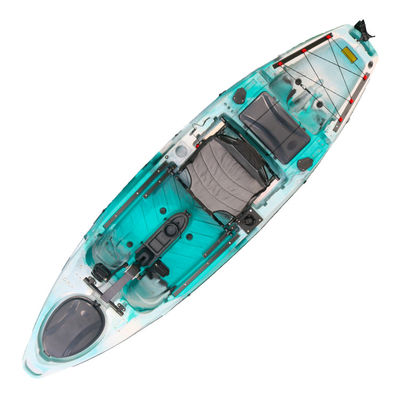 No Inflatable Single Angler Sea Fishing Kayak With Pedal 190kgs Capacity
