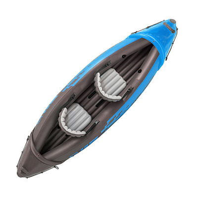 Rowing Two Person Inflatable Tandem Canoe Kayak Inflatable Boat 3.12m*0.91m